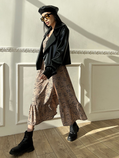 Шкіряна куртка Jadone Fashion модель Deyt_ch — фото 5 - INTERTOP