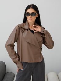 Мокко - Куртка кожаная Jadone Fashion