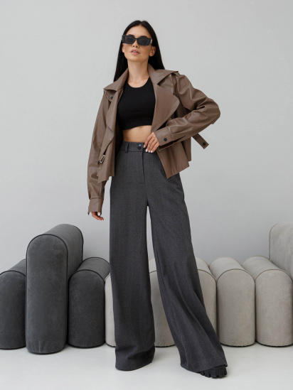 Куртка кожаная Jadone Fashion модель Deyt_mokko — фото - INTERTOP