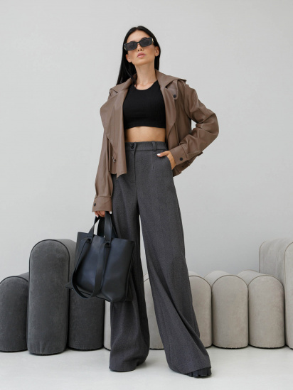 Куртка кожаная Jadone Fashion модель Deyt_mokko — фото 5 - INTERTOP