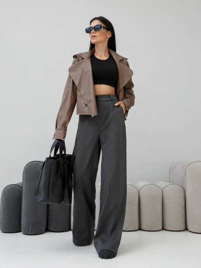 Куртка кожаная Jadone Fashion модель Deyt_mokko — фото 6 - INTERTOP