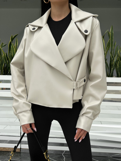 Шкіряна куртка Jadone Fashion модель Deyt_mol — фото - INTERTOP