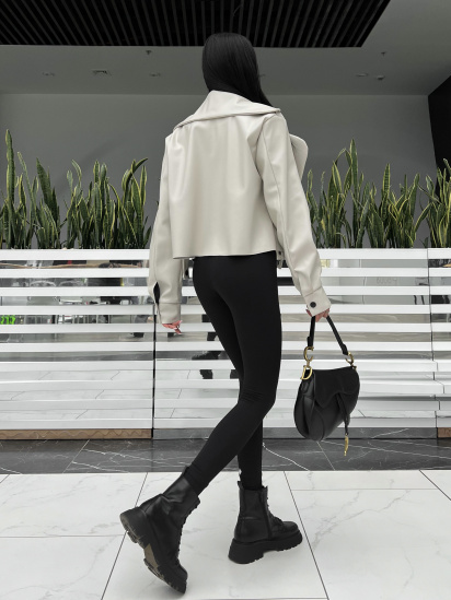 Шкіряна куртка Jadone Fashion модель Deyt_mol — фото 3 - INTERTOP