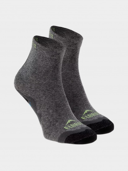 Шкарпетки Elbrus Yine модель YINE JR-GREY/BLACK/LIME — фото - INTERTOP