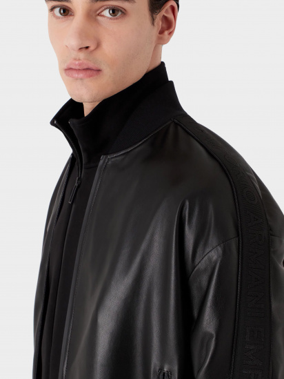 Куртка кожаная Emporio Armani модель D41R79-D1P72-999 — фото 4 - INTERTOP
