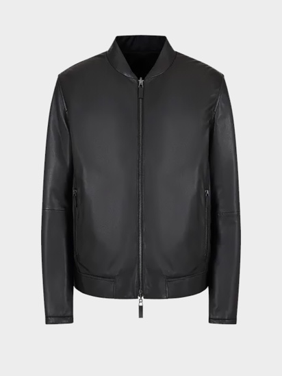 Куртка кожаная Emporio Armani модель E31R80-F1P80-999 — фото 4 - INTERTOP