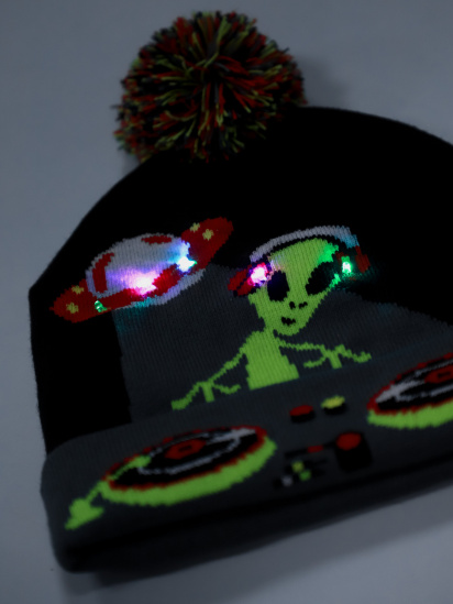 Шапка/перчатки Skechers Alien DJ Light-Up модель SBK6045BLK — фото 5 - INTERTOP