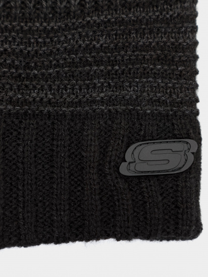 Шапка Skechers Texture Knit Beanie Hat модель SMK1658BLK — фото 3 - INTERTOP