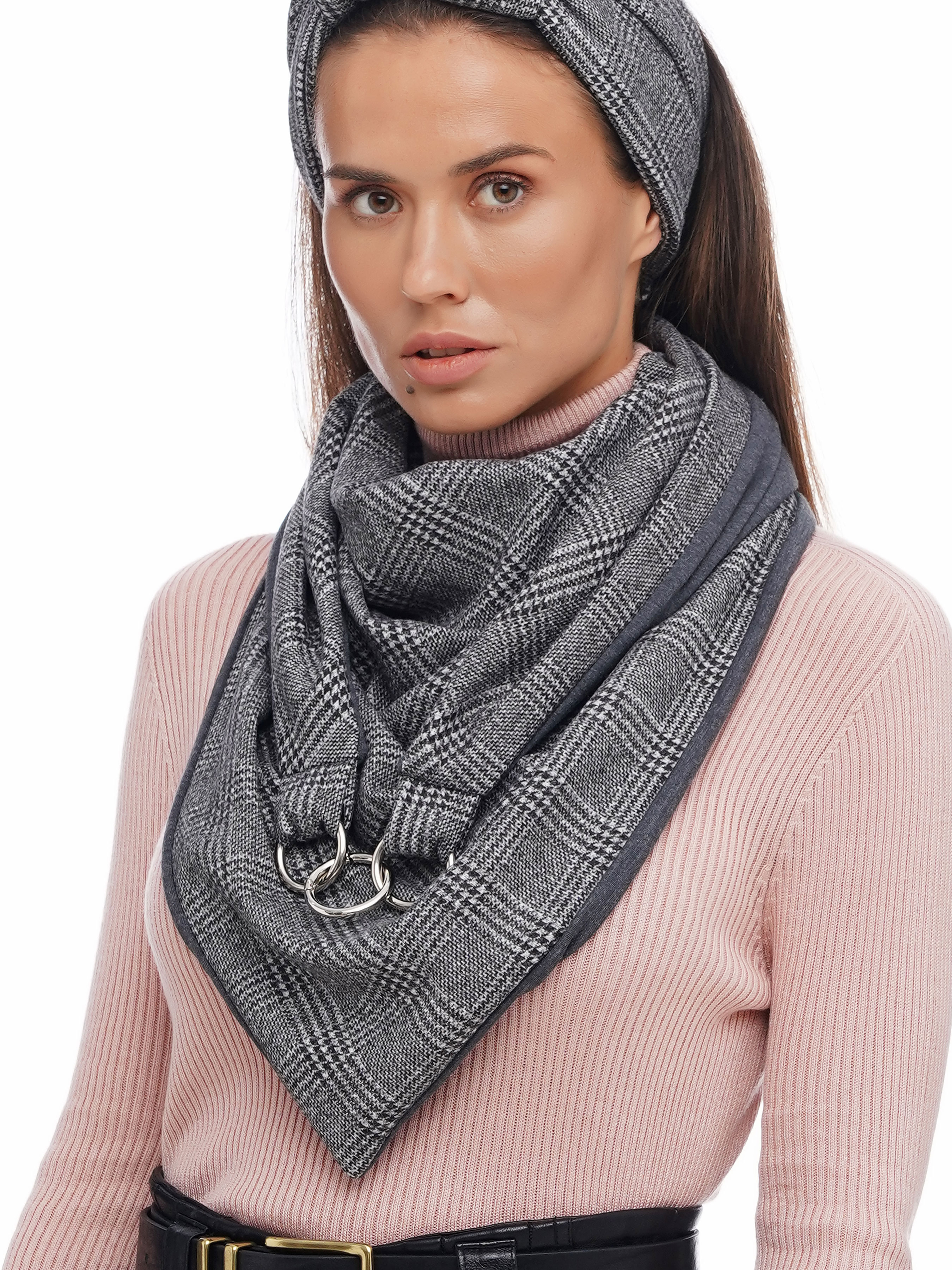 

MyScarf Шарф (Ed_033) Жіноче, колір - Сірий, матеріал - текстиль