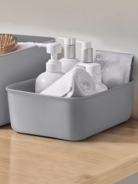Серый - МВМ MY HOME ­Ящик для хранения без крышки пластиковый серый