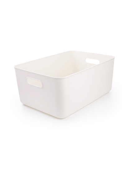МВМ MY HOME ­Ящик для зберігання без кришки пластиковий білий модель FH-13 XL WHITE — фото 3 - INTERTOP