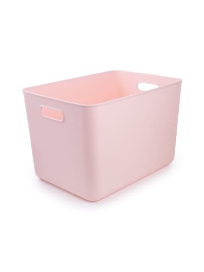 МВМ MY HOME ­Ящик для зберігання без кришки пластиковий рожевий модель FH-14 XXL LIGHT PINK — фото - INTERTOP