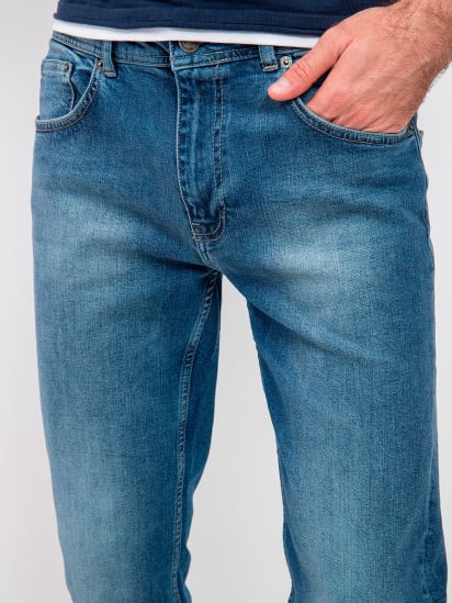 Зауженные джинсы Fred Mello модель FM24S24PD_MIDDLE.BLU — фото 4 - INTERTOP