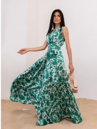 Зелений - Сукня максі Jadone Fashion