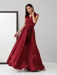 Вишневый - Платье макси Jadone Fashion