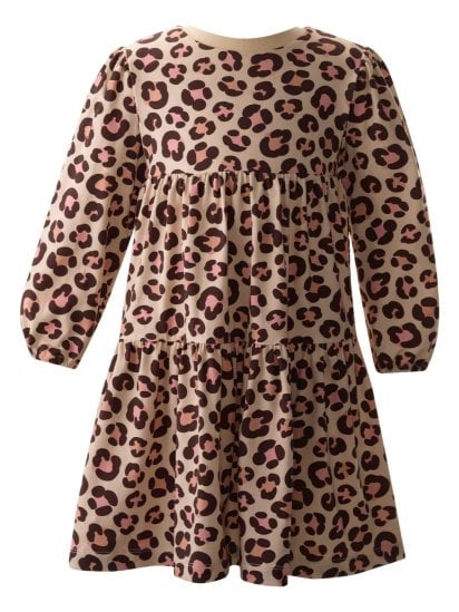 Платье мини Rachel Riley Leopard Tiered модель GDR678LEAAA-LPR — фото - INTERTOP