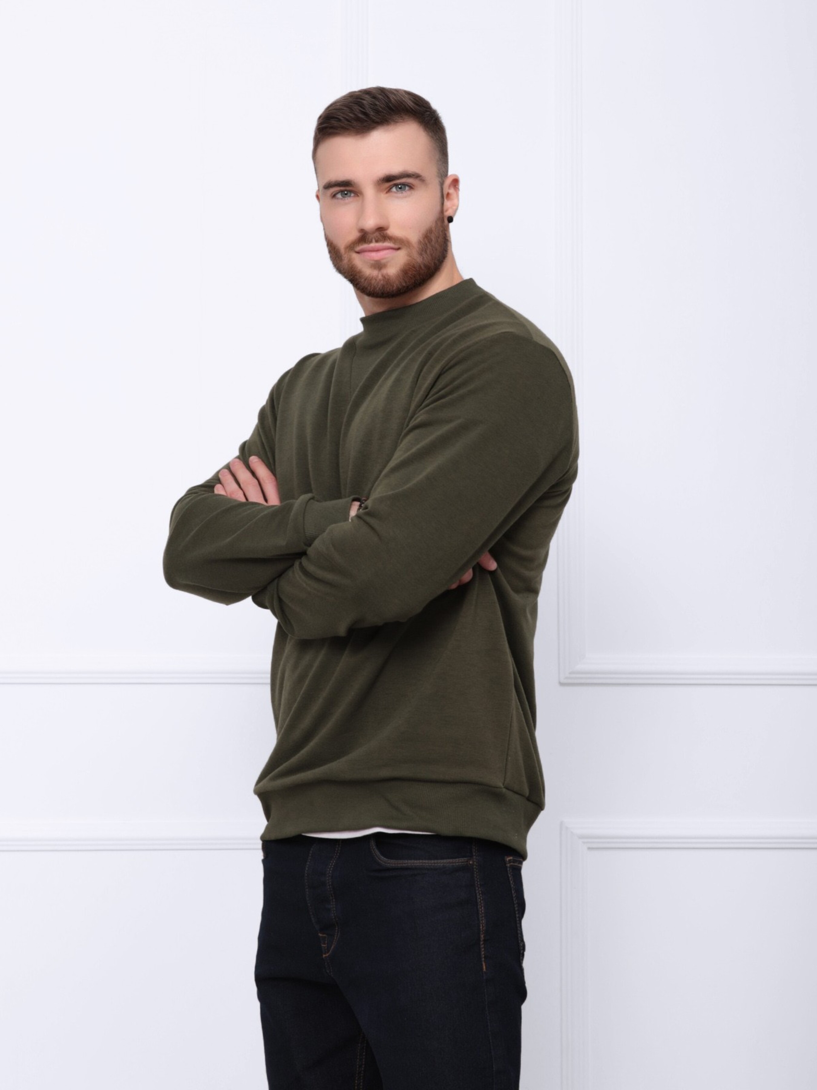 

ISSA Plus Світшот (GN-419_khaki) Чоловіче, колір - Хакі, матеріал - Без підкладки