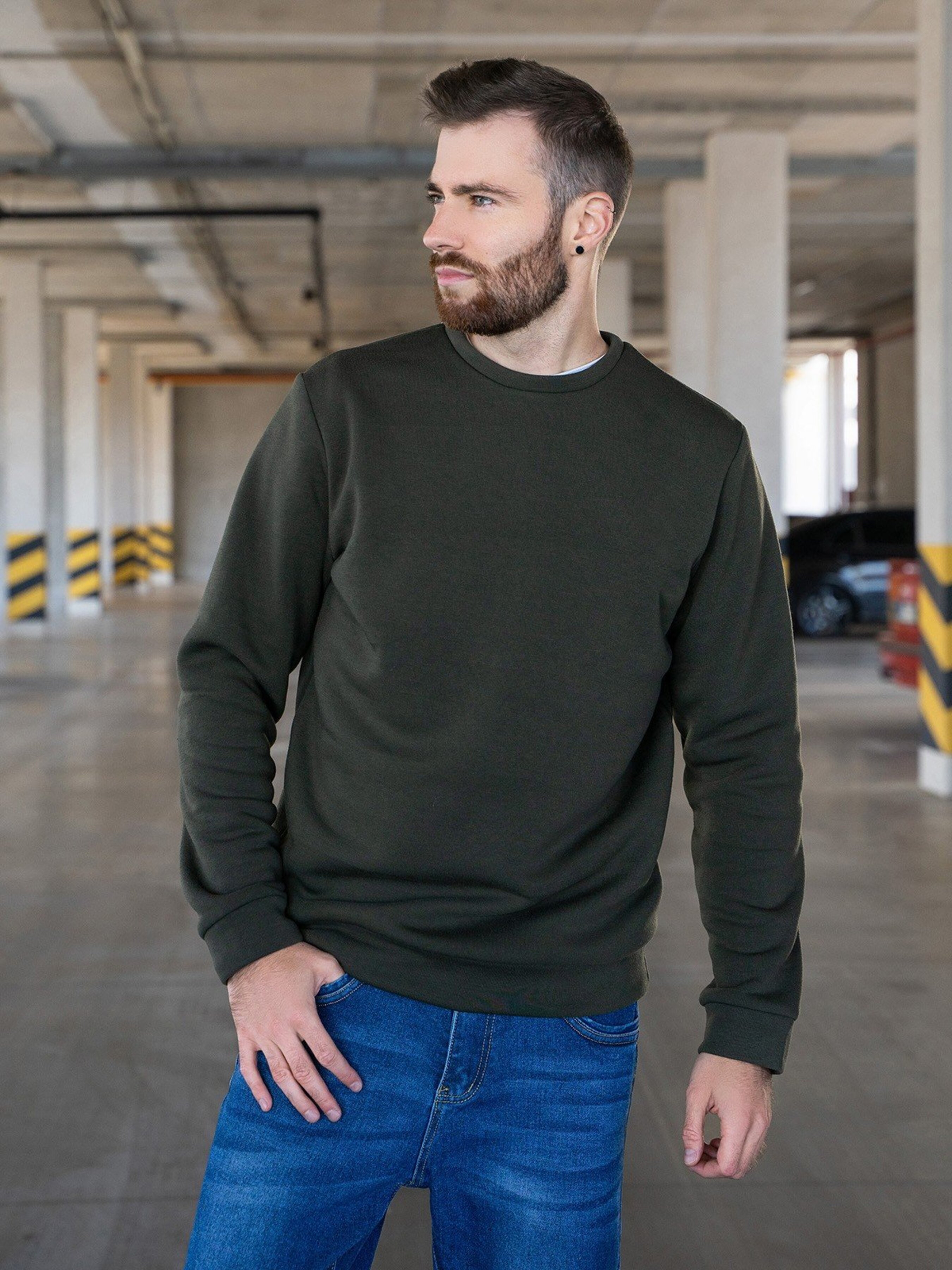 

ISSA Plus Свитшот (GN-458_khaki) Мужское, цвет - Хаки, материал - Флис