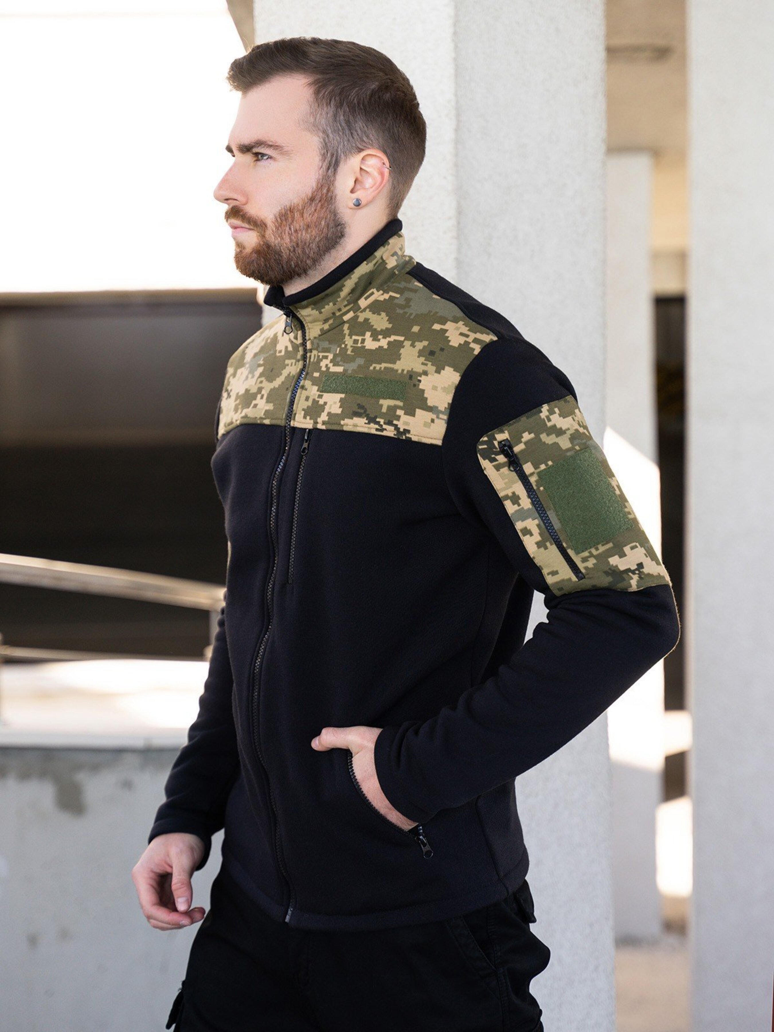 

ISSA Plus Кофта (GN-492_black) Чоловіче, колір - Чорний, матеріал - Фліс