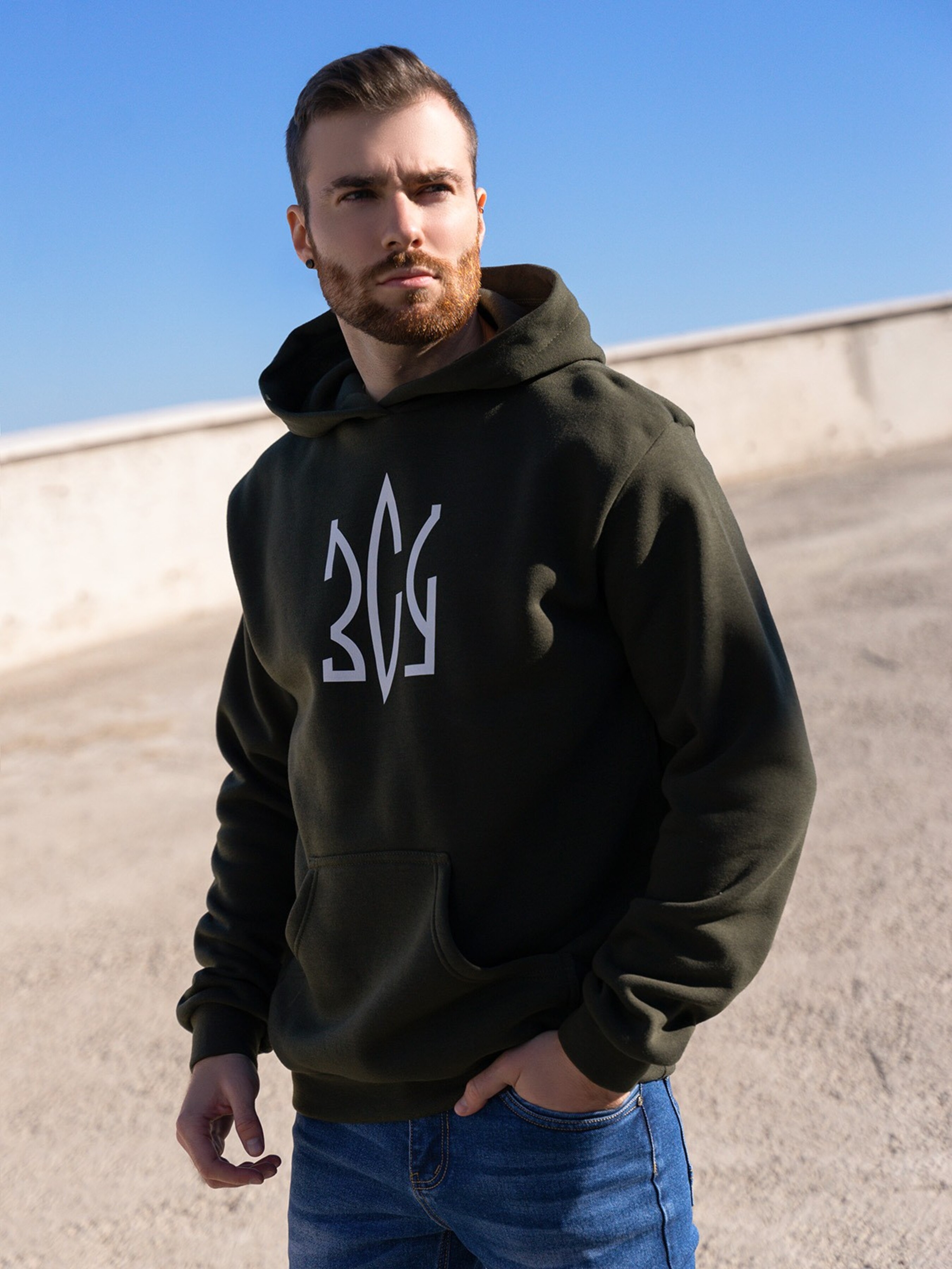 

ISSA Plus Худи (GN-495_khaki) Мужское, цвет - Хаки, материал - флис