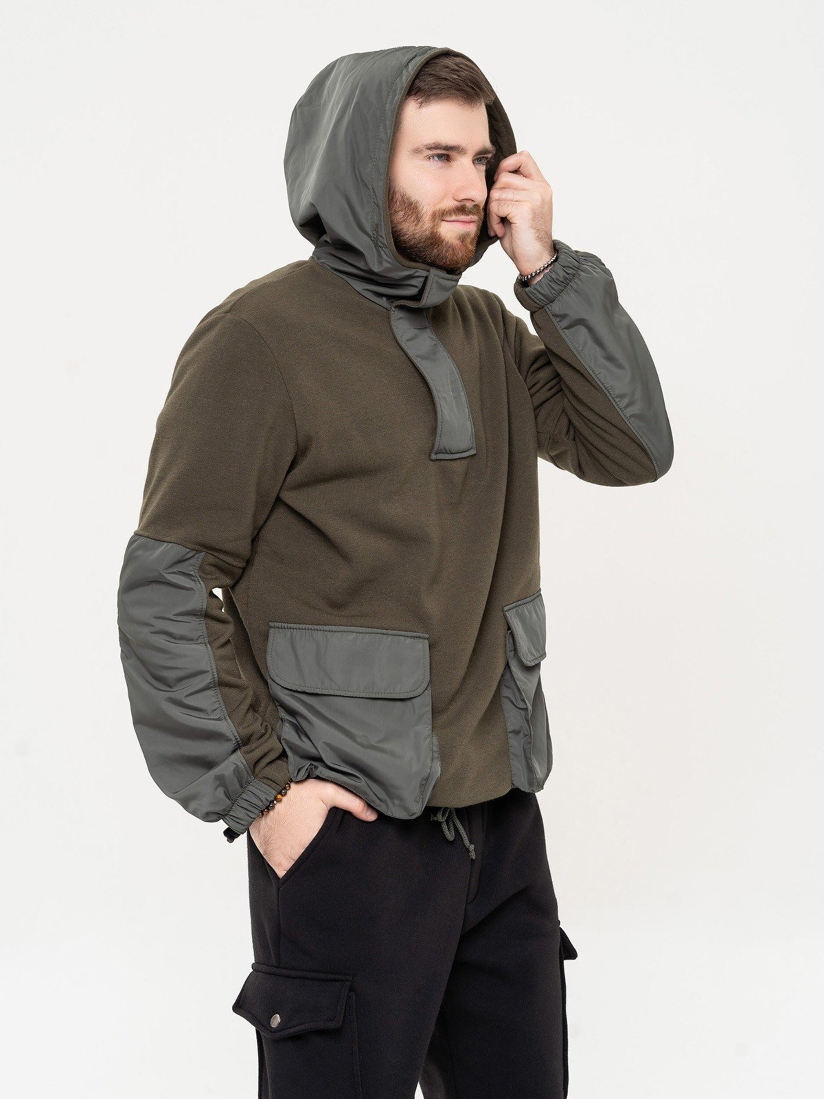 

ISSA Plus Кофта (GN-508_khaki) Мужское, цвет - Хаки, материал - Флис