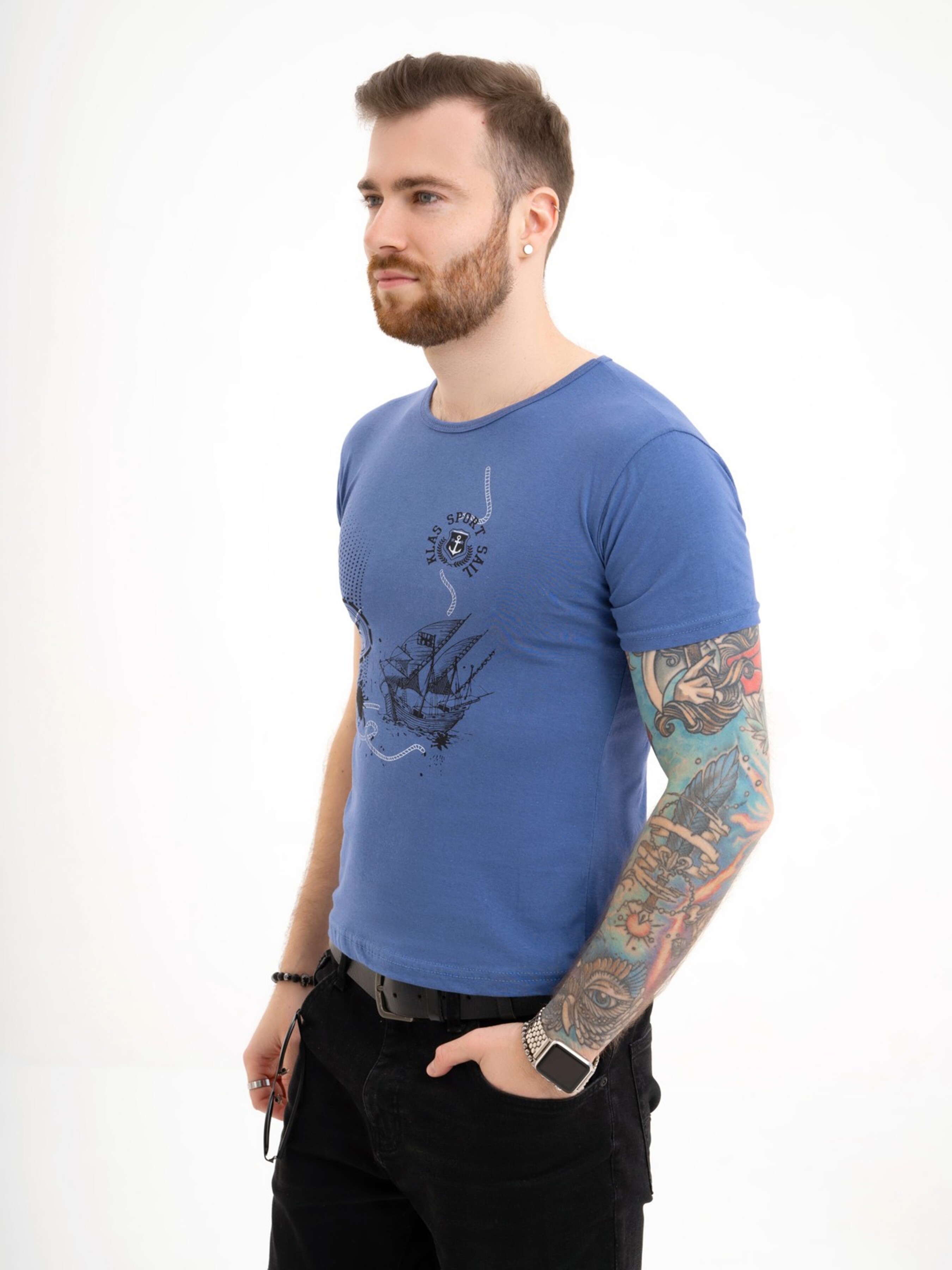 

ISSA Plus Футболка (GN4-115_blue) Чоловіче, колір - Синій, матеріал - Без підкладки