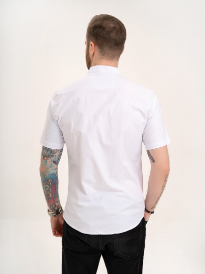 Рубашка ISSA Plus модель GN4-128_white — фото 3 - INTERTOP