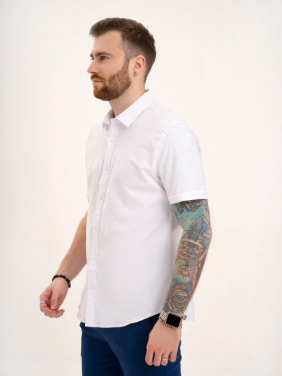 Рубашка ISSA Plus модель GN4-132_white — фото - INTERTOP