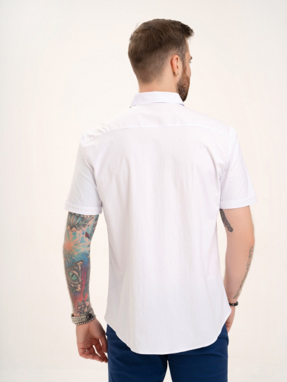 Рубашка ISSA Plus модель GN4-132_white — фото 3 - INTERTOP