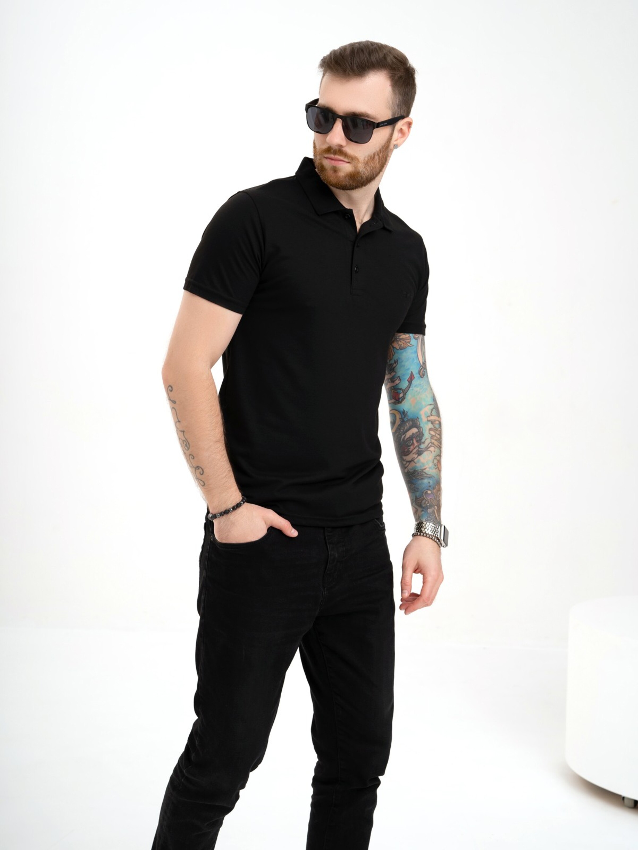

ISSA Plus Поло з коротким рукавом (GN4-134_black) Чоловіче, колір - Чорний, матеріал - Без підкладки