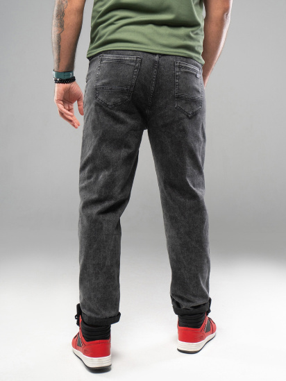 Прямі джинси ISSA Plus модель GN4-168_серый — фото 3 - INTERTOP