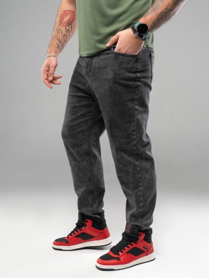Прямые джинсы ISSA Plus модель GN4-168_серый — фото - INTERTOP