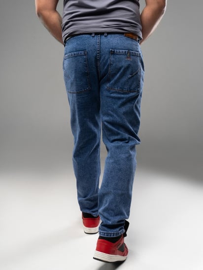 Зауженные джинсы ISSA Plus модель GN4-170_синий — фото 3 - INTERTOP