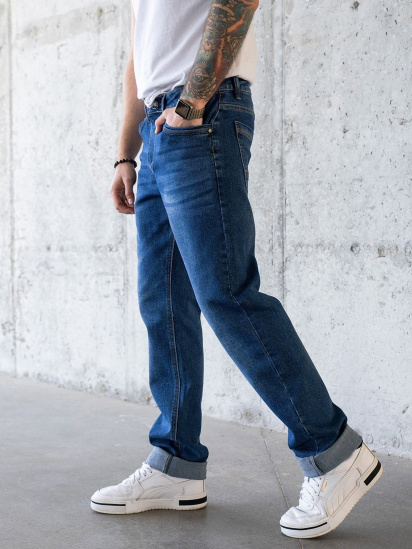 Завужені джинси ISSA Plus модель GN4-45_blue — фото - INTERTOP
