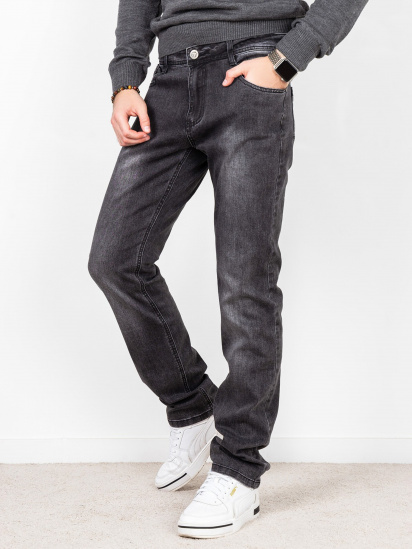 Прямі джинси ISSA Plus модель GN4-47_grey. — фото - INTERTOP