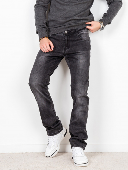 Прямые джинсы ISSA Plus модель GN4-47_grey. — фото - INTERTOP