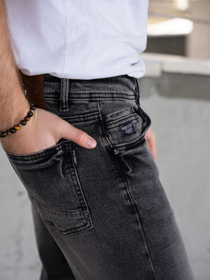 Зауженные джинсы ISSA Plus модель GN4-48_grey — фото 3 - INTERTOP