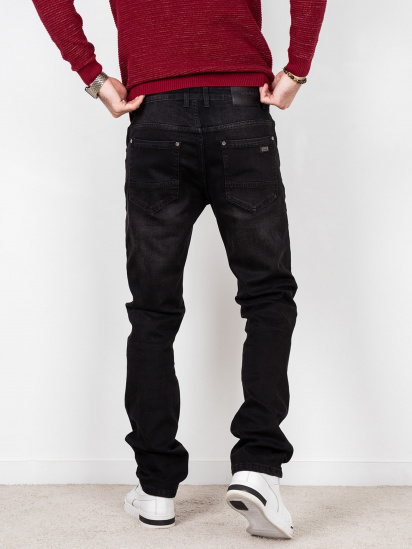 Прямые джинсы ISSA Plus модель GN4-50_black. — фото 3 - INTERTOP