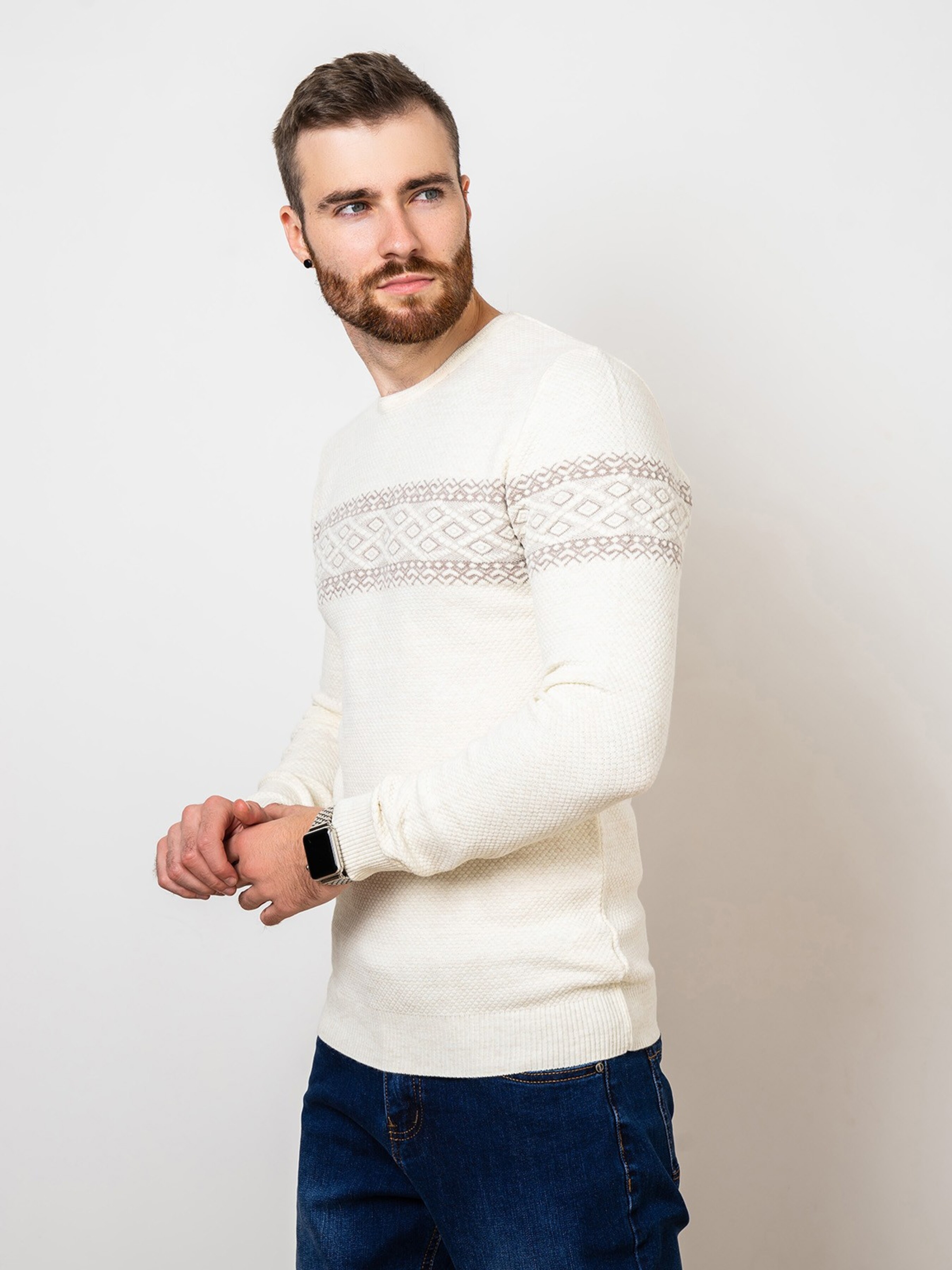 

ISSA Plus Джемпер (GN4-75_milky) Чоловіче, колір - Білий