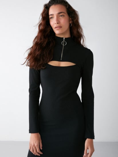 Сукня міді Grimelange Agatha модель AGATHA01092022/Black — фото 4 - INTERTOP