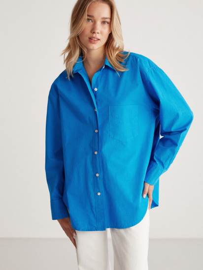 Рубашка Grimelange Susan модель SUSAN01042023/Blue — фото 3 - INTERTOP