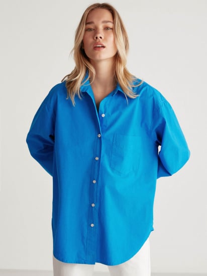 Рубашка Grimelange Susan модель SUSAN01042023/Blue — фото - INTERTOP