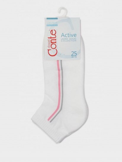 Шкарпетки та гольфи Conte Elegant модель 7С-41СП 015 білий-св.-рожевий — фото - INTERTOP