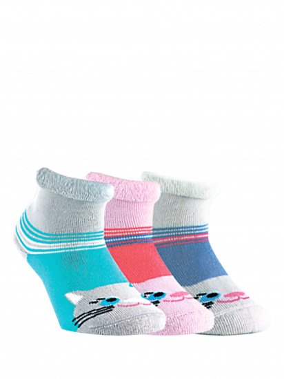 Шкарпетки та гольфи Conte Kids модель 6С-19СП 071 білий-св.-фіолетов — фото - INTERTOP