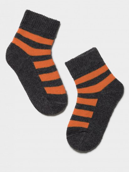 Шкарпетки та гольфи Conte Kids модель 7С-46СП 210 сірий-помаранчевий — фото - INTERTOP