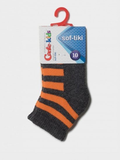 Шкарпетки та гольфи Conte Kids модель 7С-46СП 210 сірий-помаранчевий — фото - INTERTOP