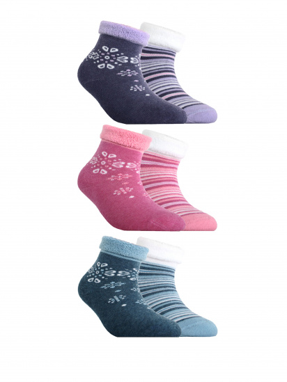 Набір шкарпеток Conte Kids модель 7С-92СП 703 білий-рожевий — фото - INTERTOP