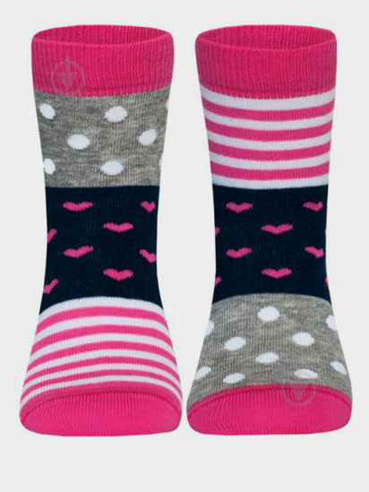 Шкарпетки та гольфи Conte Kids модель 17С-10СП 282 сірий-рожевий — фото - INTERTOP