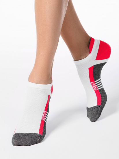 Шкарпетки та гольфи Conte Elegant модель 16С-71СП 083 темно-сірий-малин — фото - INTERTOP