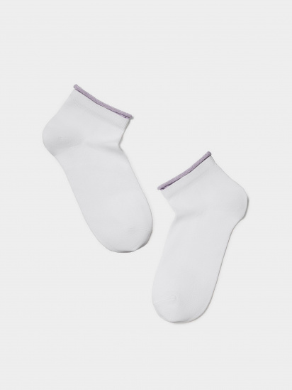 Шкарпетки та гольфи Conte Elegant модель 12С-32СП 035 білий-бузковий — фото - INTERTOP